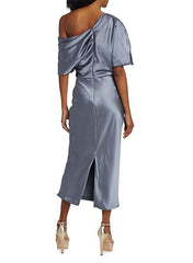 One Shoulder Column Sheath Gown for the Mother of the Bride