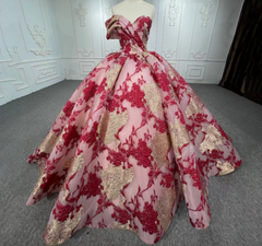 One Shoulder Quinceanera Dress Ball Gown Sweet 16 Dress with Lace appliques