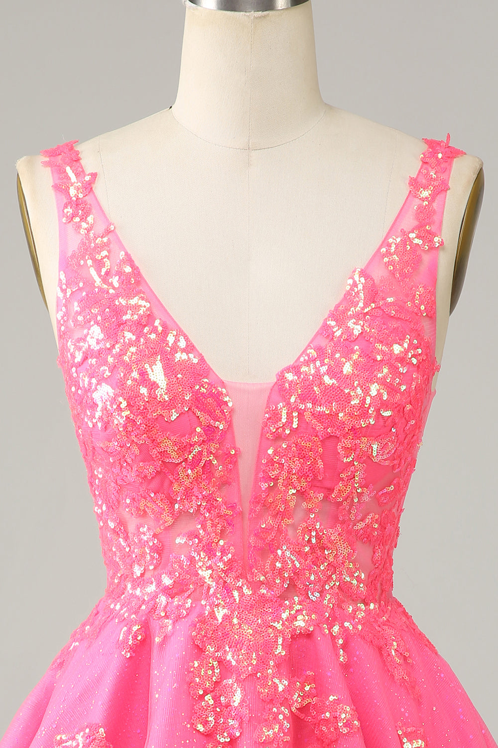Orange Homecoming Dress A-Line Spaghetti Straps Short Cocktail Dresses with Sequin