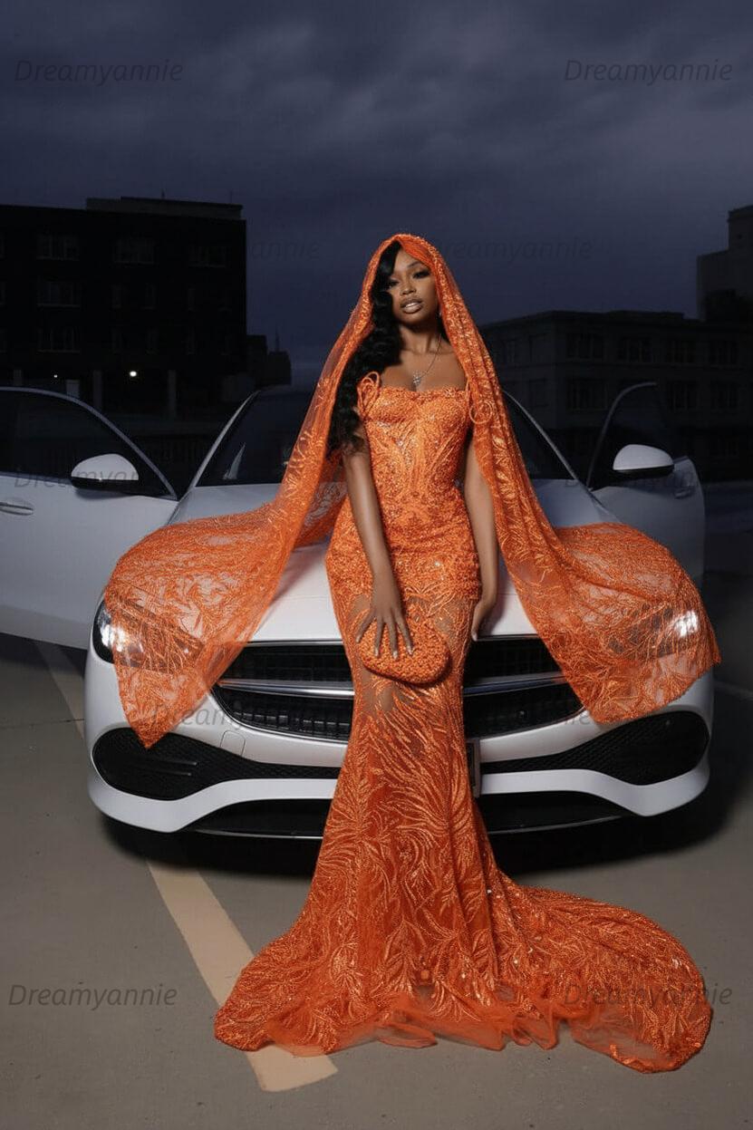 Strapless Silver Prom Dress Sequined Tulle Mermaid Formal Evening Dress