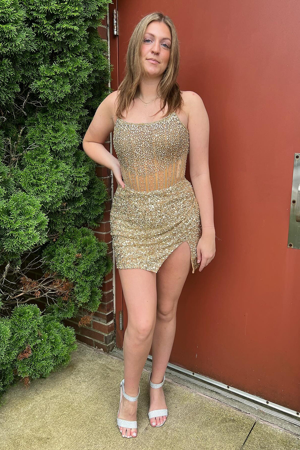 Peacock Blue Homecoming Dress Beaded Strapless Tight Short Cocktail Dresses