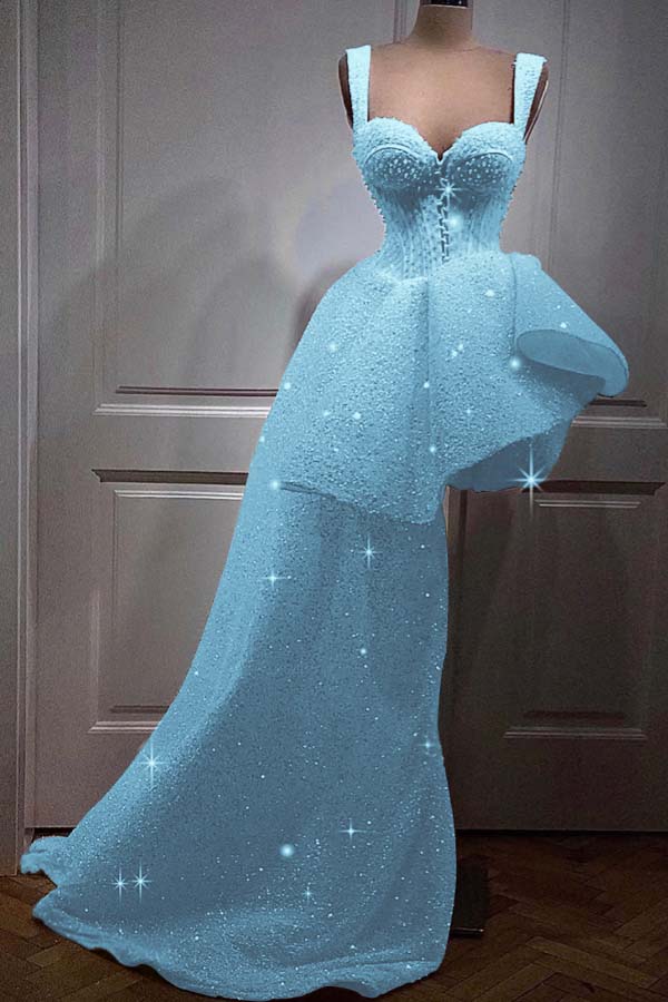 Pink A Line Homecoming Dress Sleeveless Straps High Low Cocktail Dress With Sequins