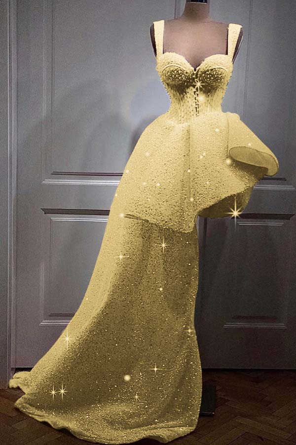 Pink A Line Homecoming Dress Sleeveless Straps High Low Cocktail Dress With Sequins