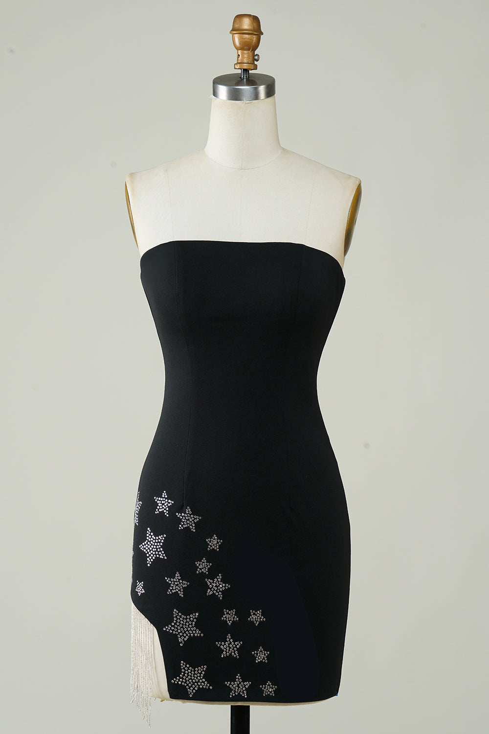 Pink Homecoming Dress Tight Cocktail Party Dresses with Star and Fringes