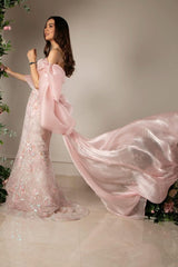 Pink Mermaid Prom Dress Sweetheart Sequined Formal Dress