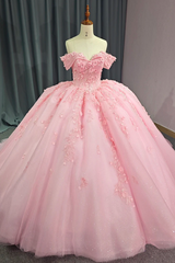 Pink Quinceanera Dress Ball Gown Birthday Party Sweet 16 Dress
