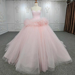 Pink Quinceanera Dress Sweetheart Neck Lace Up Party Ball Gown Sweet 16 Dress