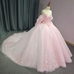 Pink Sweetheart Quinceanera Dress Ball Gown Off The Shoulder Sweet 16 Dress