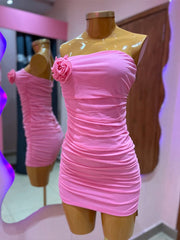Strapless Bodycon Short Homecoming Party Dress
