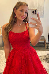 Princess Prom Dress Champagne Spaghetti Straps Evening Dress
