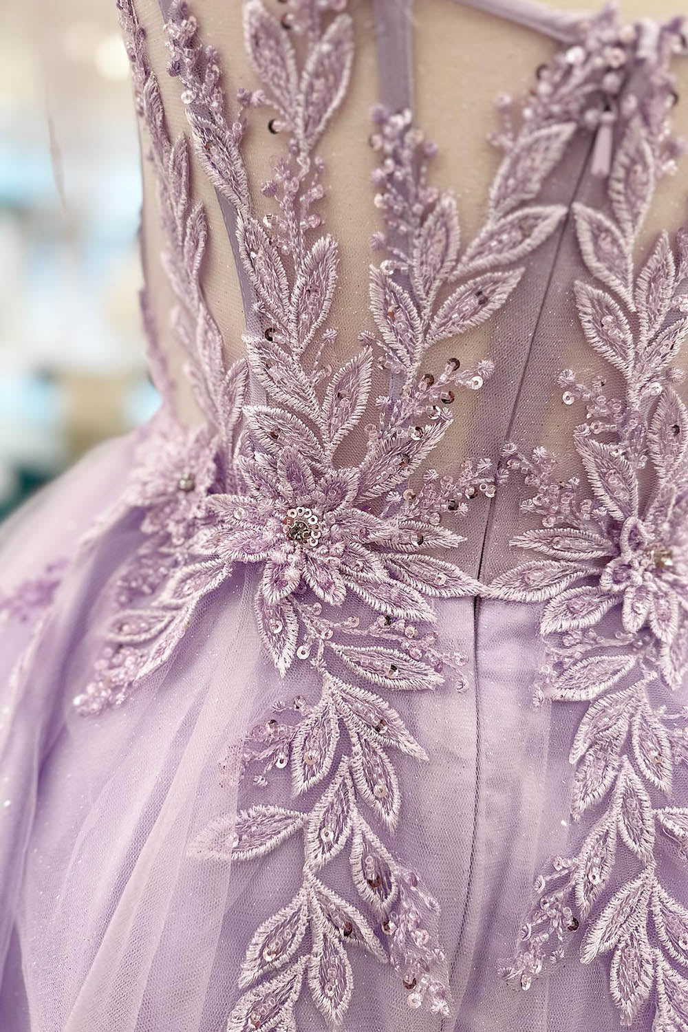 Purple Homecoming Dress Corset A-Line Tulle Short Flower Cocktail Party Dresses with Lace