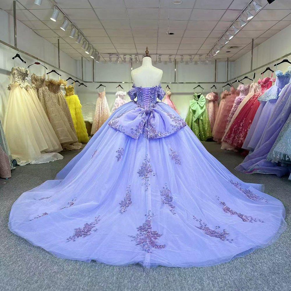 Purple Quinceanera Dress Sweet 15 Evening Dress Crystal Sleeveless Ball Gown Sweet 16 Dress