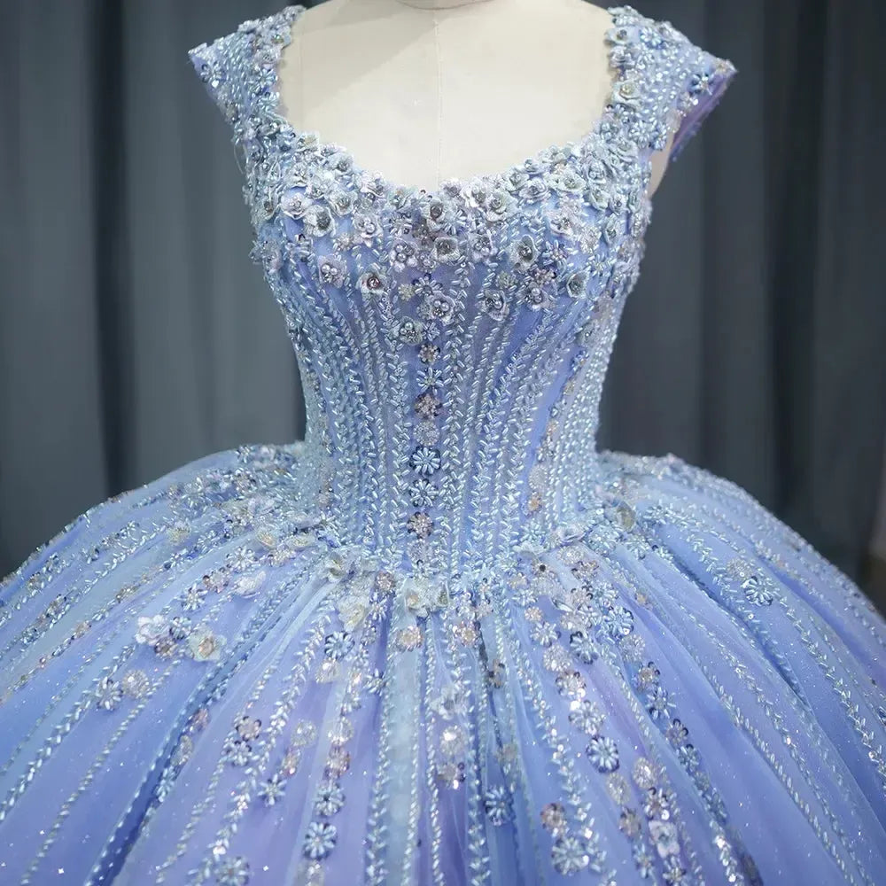 Purple Sweetheart Quinceanera Dress 2024 Beads Lace Up With Sweet 15 Birthday Partys Ball Gown Dress