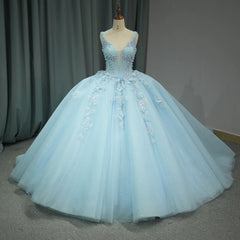 Royal Blue Quinceanera Dress Appliques Beaded Tiered Sweet 16 Princess Prom Party Dress Ball Gown Dress