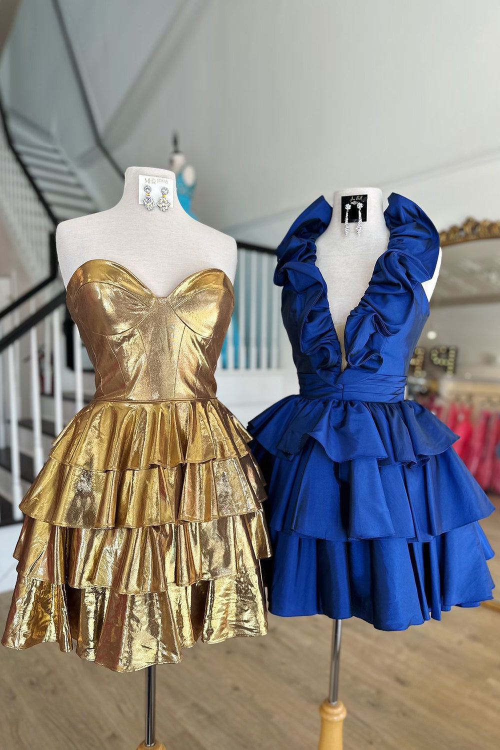 Red Homecoming Dress A Line Short Cocktail Dresses With Ruffles