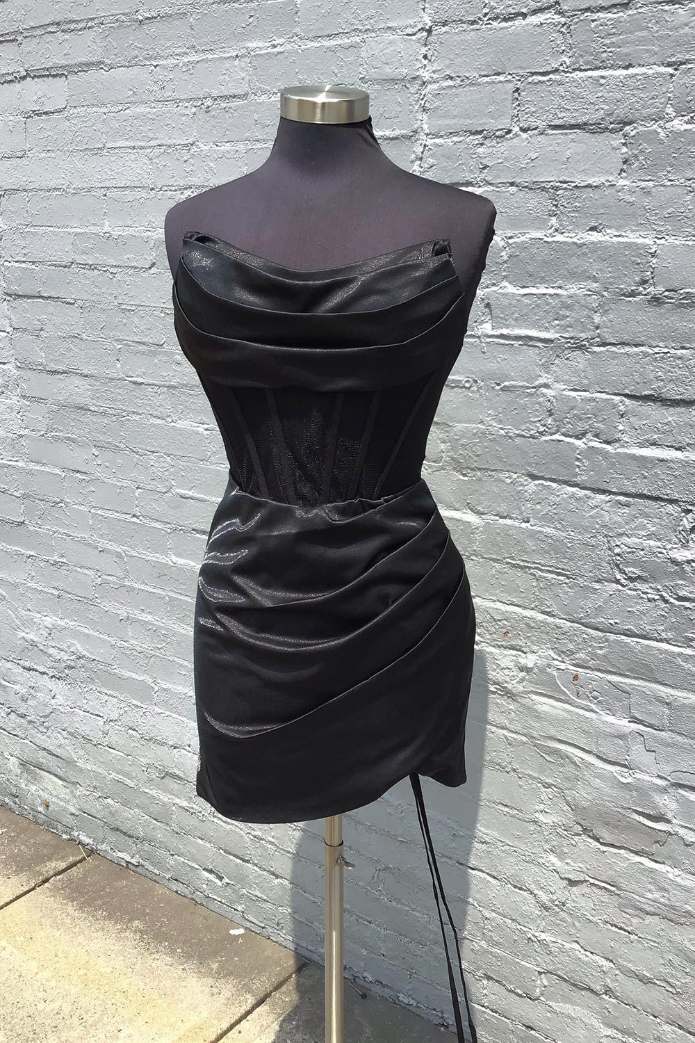 Red Homecoming Dress Corset Asymmetrical Tight Short Cocktail Dresses