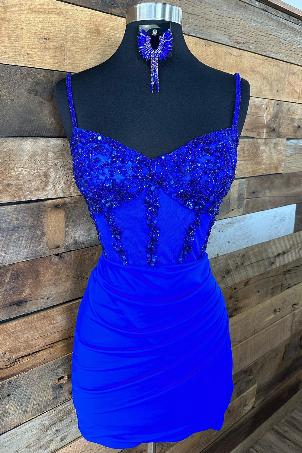 Red Homecoming Dress Corset Sequin Tight Prom Dress