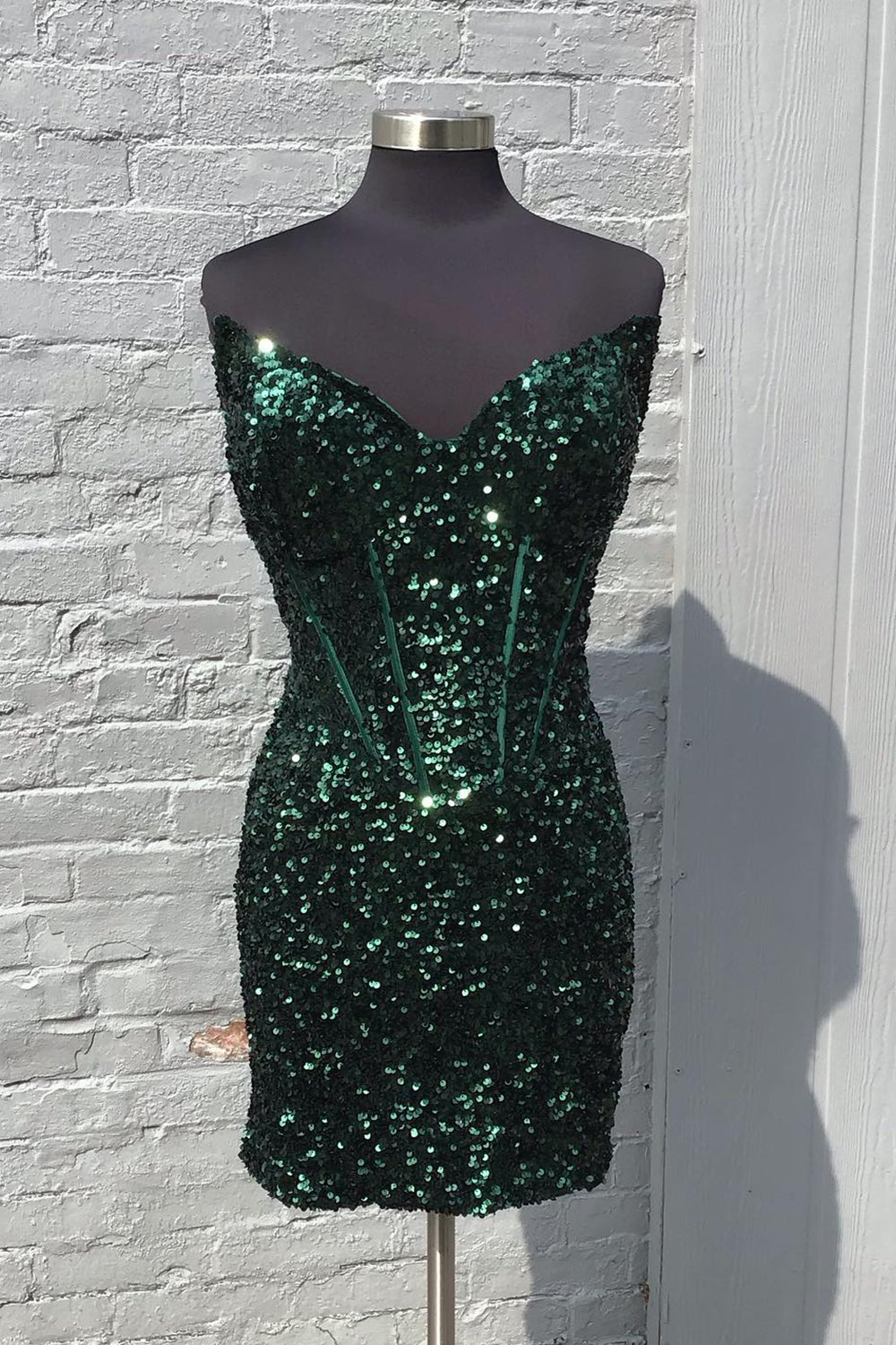 Red Homecoming Dress Sweetheart Sequin Tight Short Cocktail Dresses