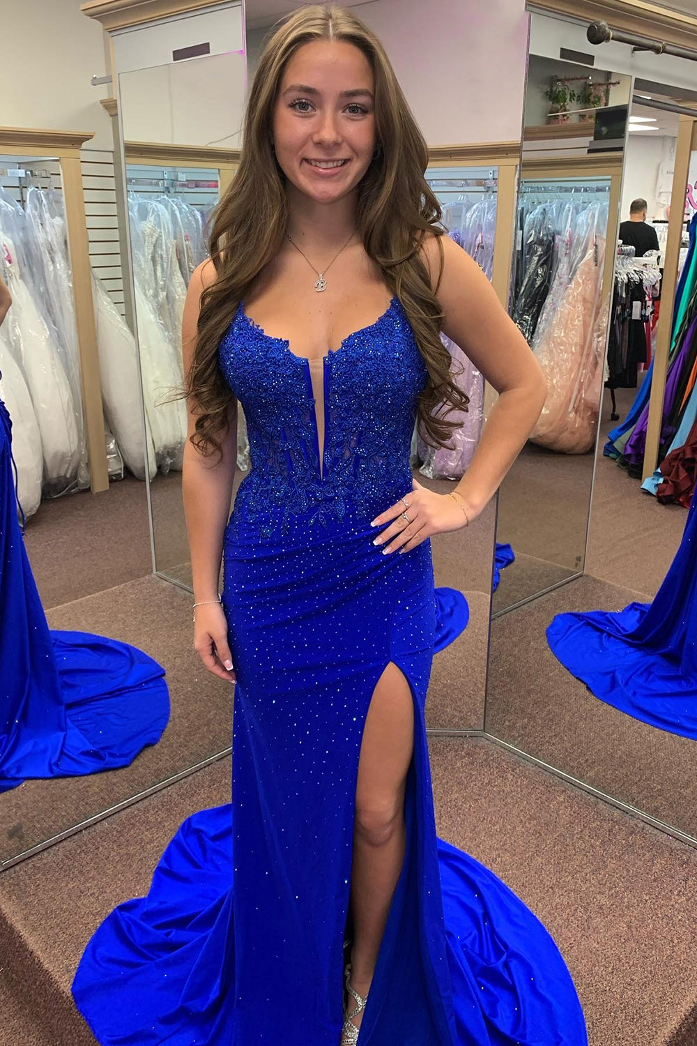 Red Prom Dress Corset Long Formal Dress With Lace