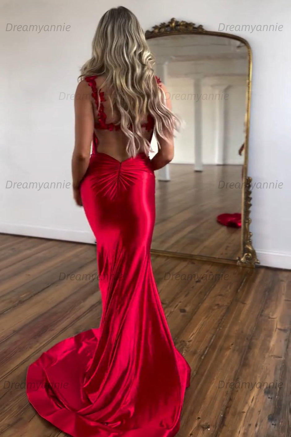 Dreamyannie Red Prom Dress
