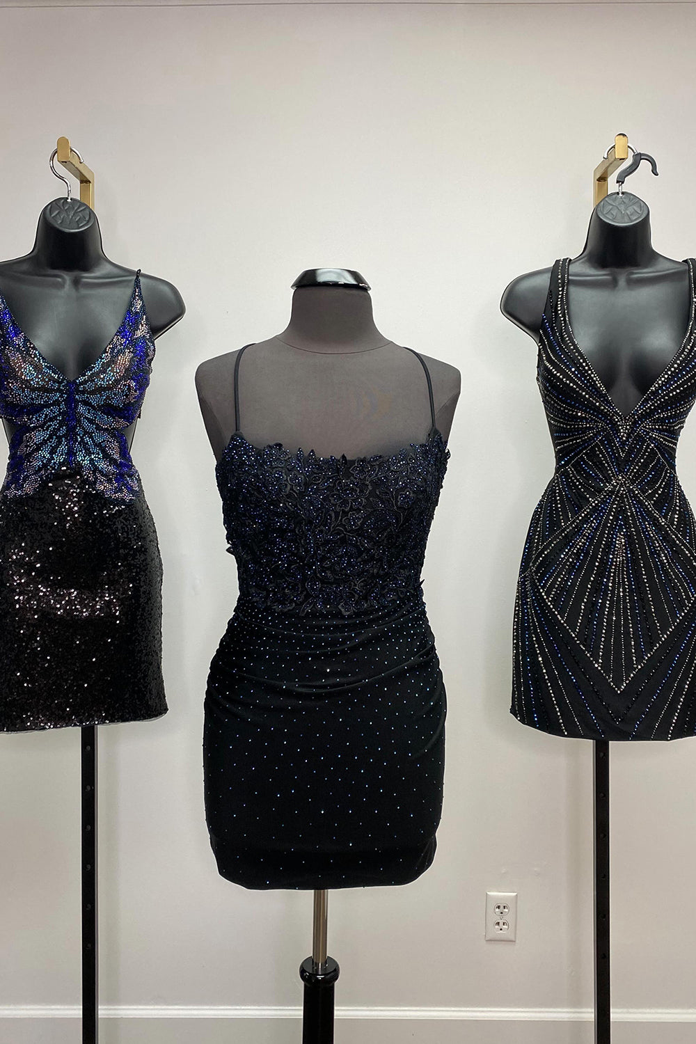 Royal Blue Homecoming Dress Beaded Tight Cocktail Party Dresses with Appliques