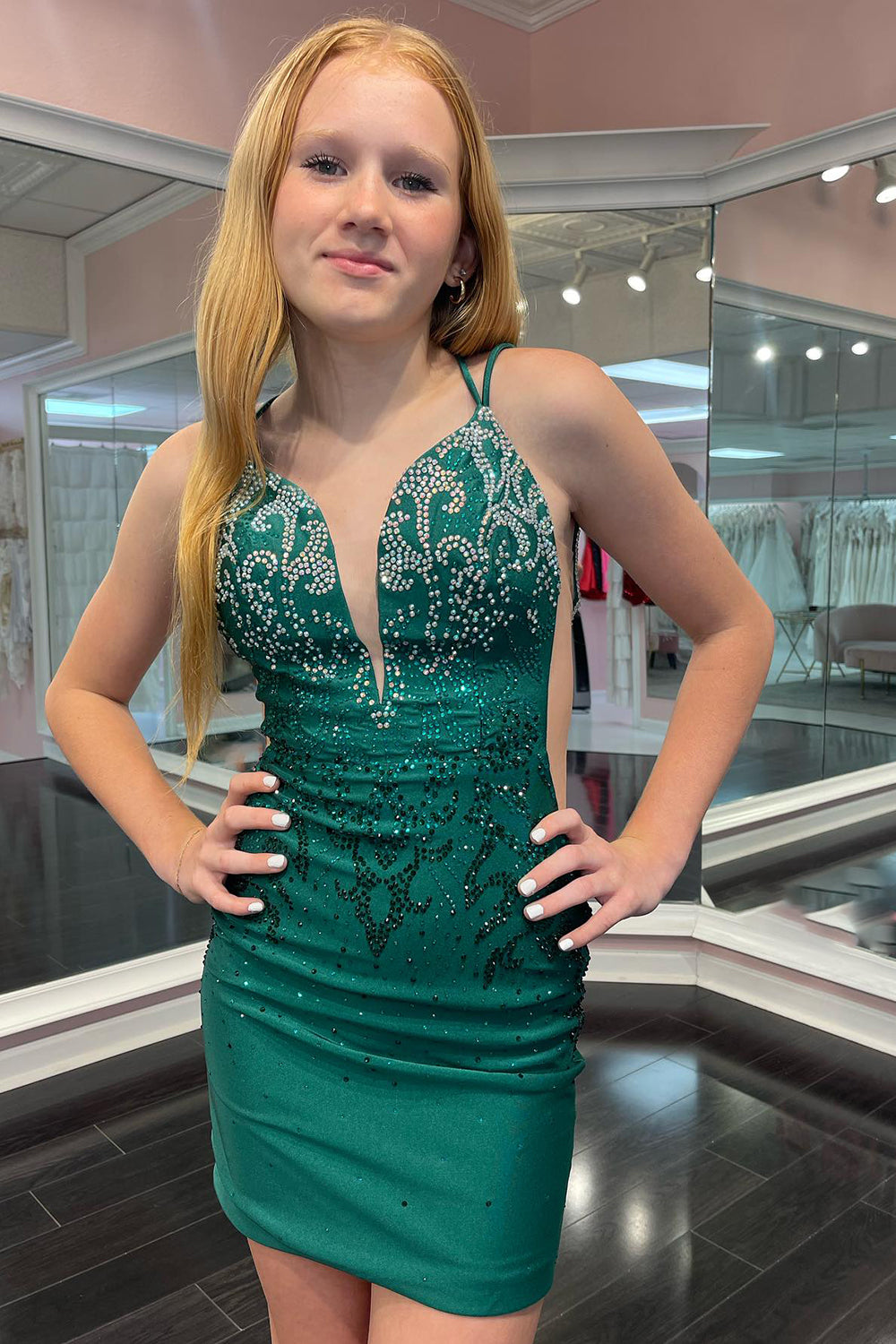 Royal Blue Homecoming Dress Lace-Up Back Sequin Tight Short Cocktail Dresses