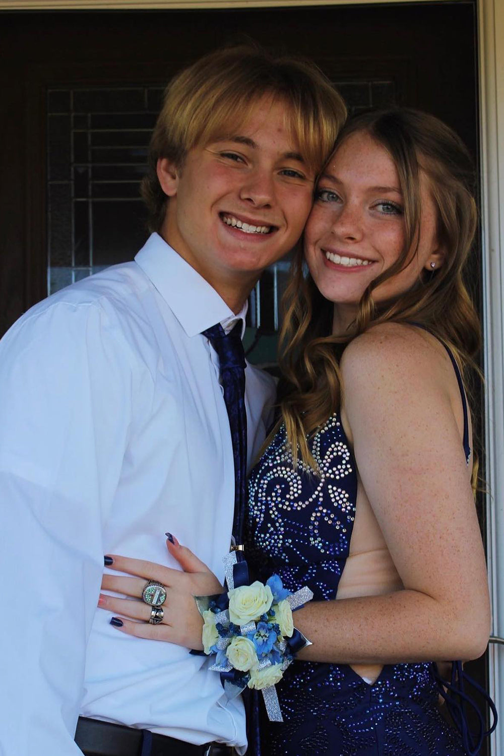 Royal Blue Homecoming Dress Lace-Up Back Sequin Tight Short Prom Dress