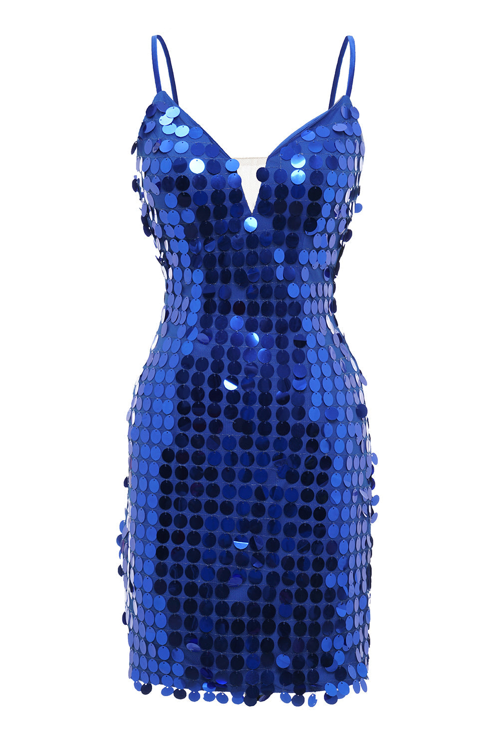 Royal Blue Homecoming Dress Sequin Tight Short Prom Dress