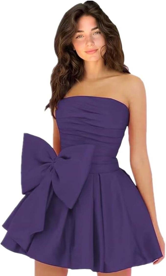 Dreamyannie Royal Blue Homecoming Dress Taffeta Strapless Short Party Dress Dreamyannie Royal Blue Homecoming Dress Taffeta Strapless Short Party Dress