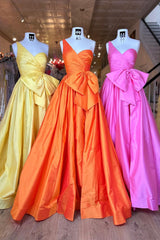 Royal Blue Prom Dress A-Line One Shoulder Long Formal Dress With Slit