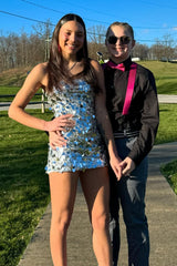 Silver Homecoming Dress Strapless Tight Short Cocktail Dresses with Sequin