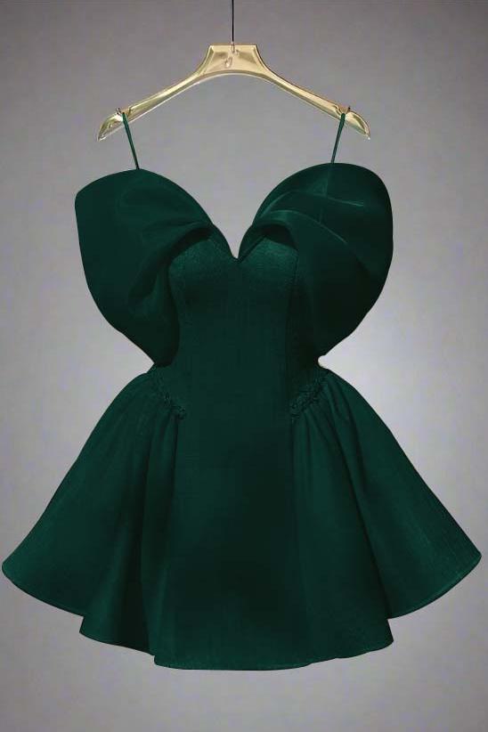 Spaghetti Straps Homecoming Dress Sleeveless Short A Line Cocktail Dress With Sequins