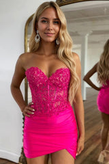 Sparkly Sequins Sweetheart Bodycon Homecoming Dress