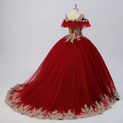 Red Quinceanera Dress For Sweet 16 Girls Sequined Birthday Party Evening Dress Ball Gown Dress