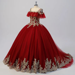 Red Quinceanera Dress For Sweet 16 Girls Sequined Birthday Party Evening Dress Ball Gown Dress