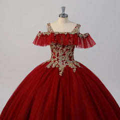 Red Quinceanera Dress For Sweet 16 Girls Sequined Birthday Party Evening Dress Ball Gown Dress