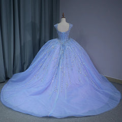 Purple Sweetheart Quinceanera Dress 2024 Beads Lace Up With Sweet 15 Birthday Partys Ball Gown Dress