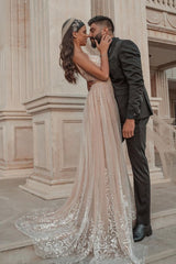 Sweetheart Wedding Dress Lace Appliques Mermaid Bridal Dress With Panel Train