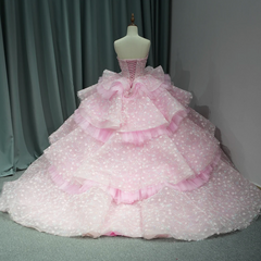 Tiered Ruffles Beaded Quinceanera Ball Gown Sweetheart Sweet 16 Dress