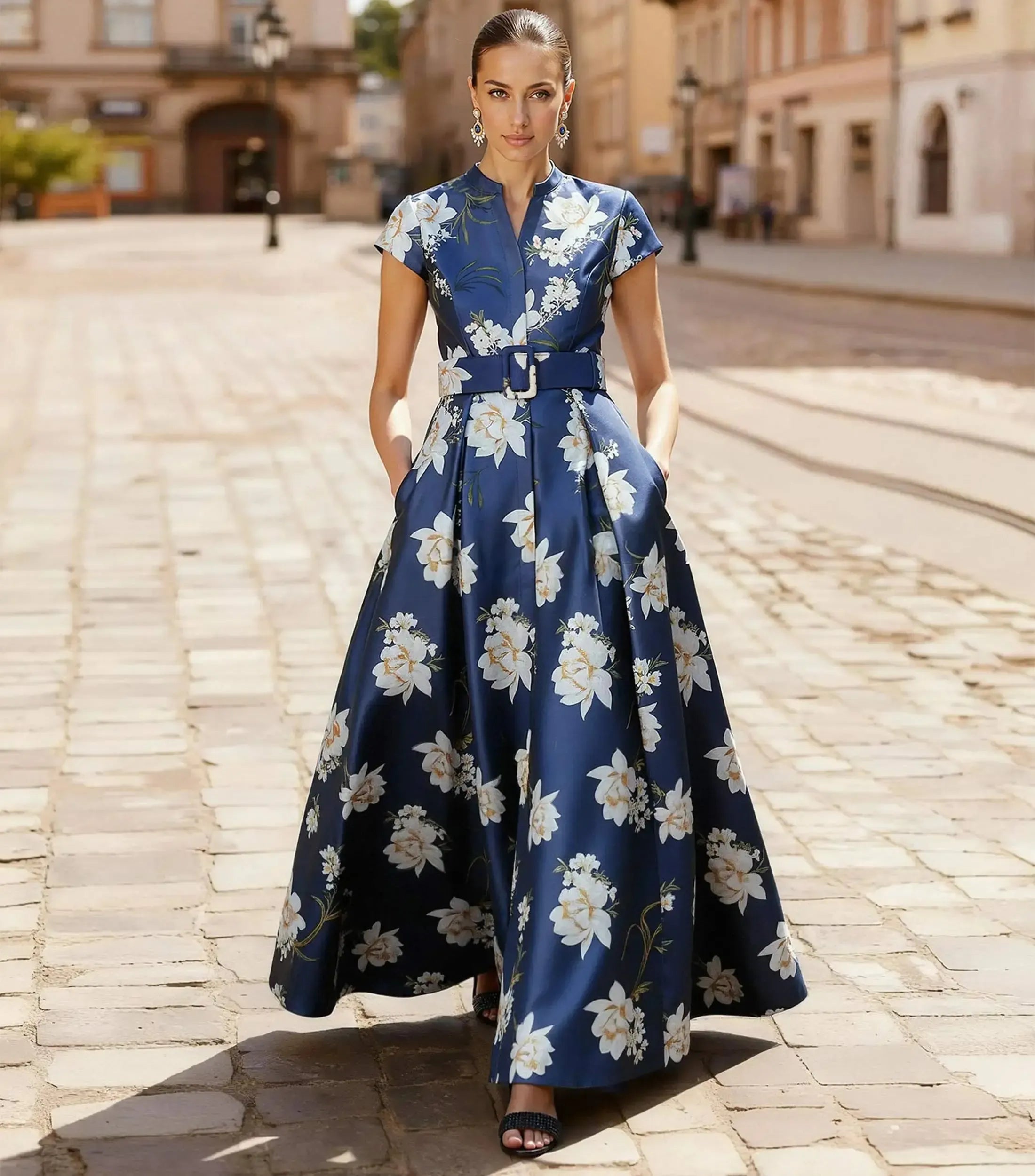 Trumpet Mermaid Square Neckline Sleeveless Court Train Crepe Satin Wedding Dress with Bow