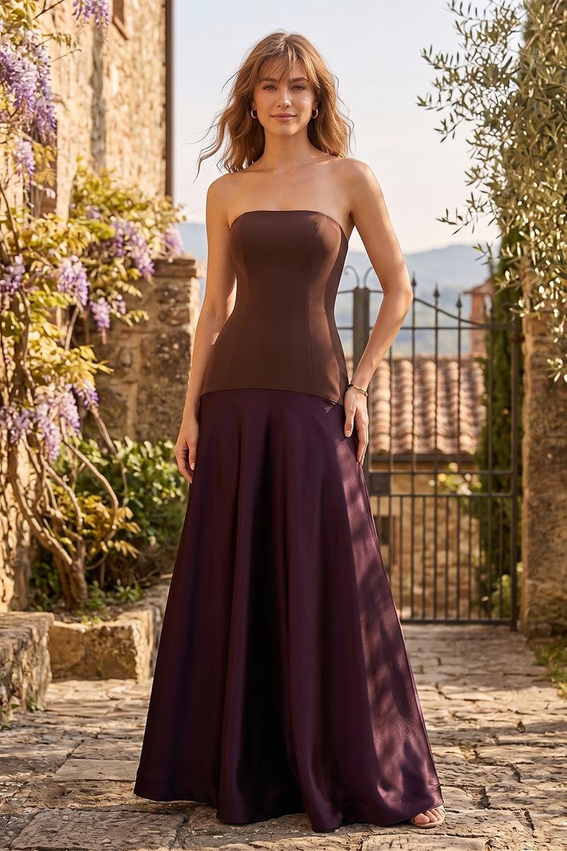Trumpet/Mermaid Strapless Sleeveless Floor-Length Bridesmaid Dresses