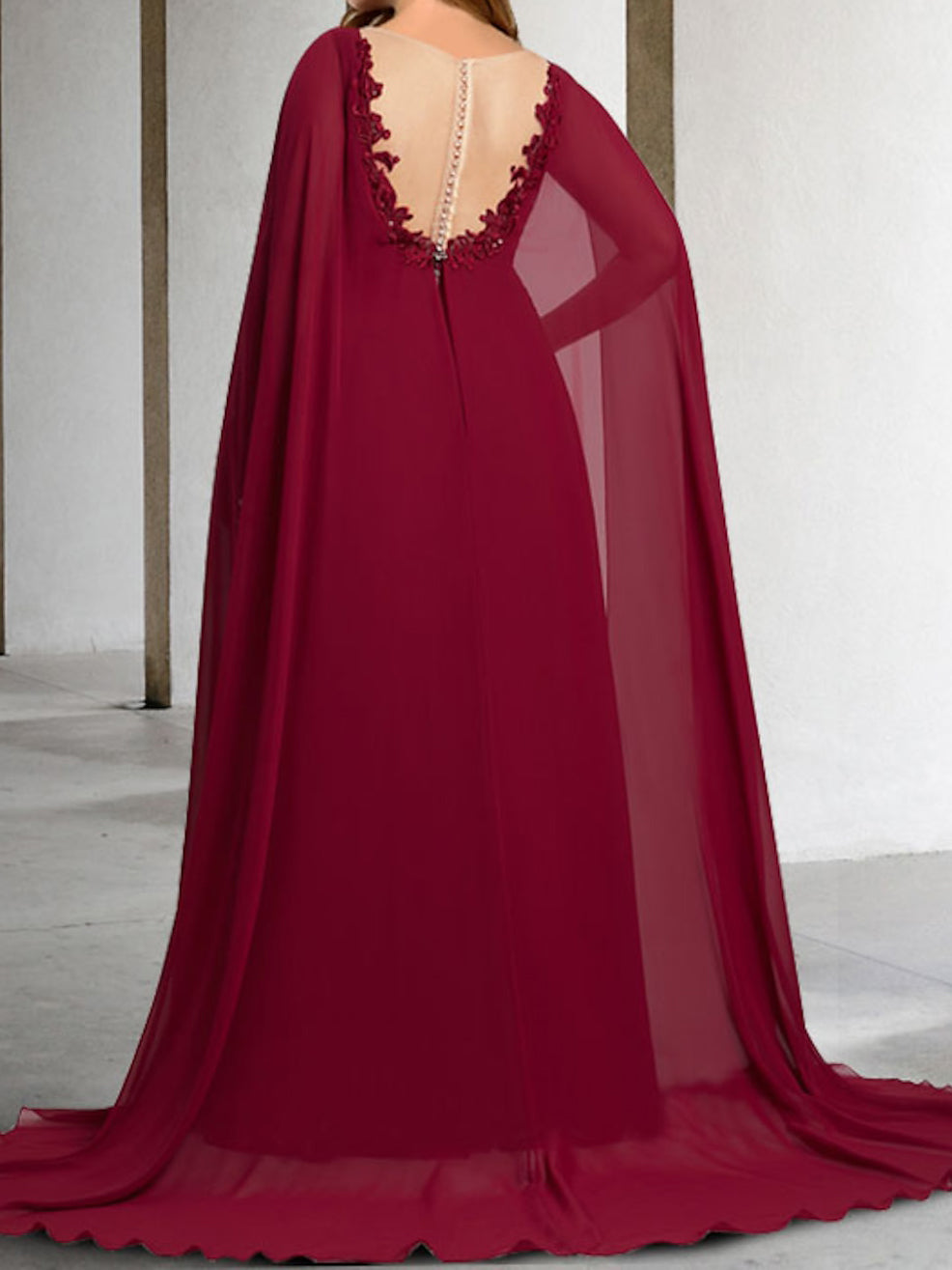 V Neck A Line Mother of the Bride Dresses Featuring Applique