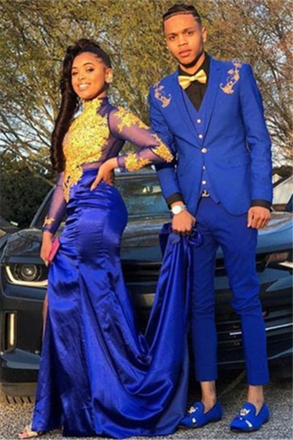 Timeless Royal Blue 2-Piece Notched Lapel Men's Prom Suit