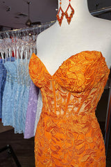 Yellow Homecoming Dress Tight Short Prom Dress with Appliques