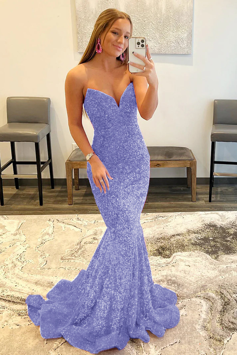 Black Sweetheart Mermaid Prom Dress