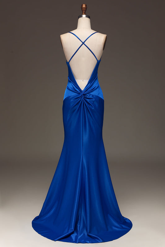 Royal Blue Mermaid Long Prom Dress