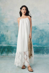 Halter Maxi Lace Casual Holiday Boho Summer Dress