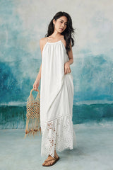 Halter Maxi Lace Casual Holiday Boho Summer Dress