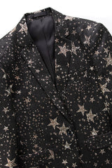 Unique Black Stars Men's Prom Blazer